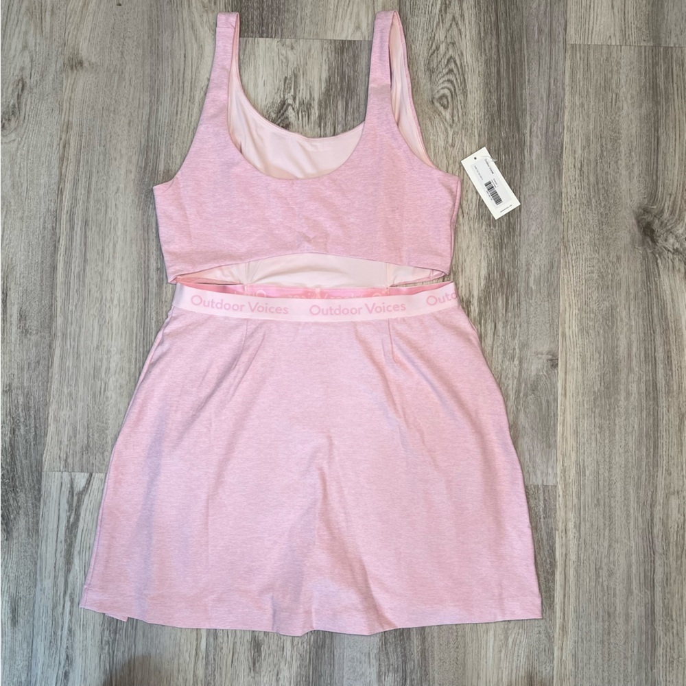 Outdoor Voices Pink‎ Sleeveless Cutout Dress Size Large - Picture 6 of 9
